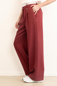 Dante6 |  Viscose trousers Kenila | burgundy | Picture 5