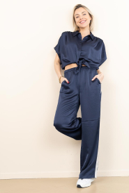 Dante6 :  Satin pants Dare | dark blue - img4