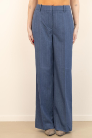 Dante6 |  Pinstripe trousers Alain | dark blue | Picture 4