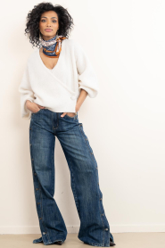 Haute L'Amitié :  Jeans with buttons Denize | blue - img3