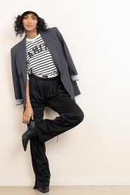 Haute L'Amitié |  Striped sweater with logo Sterre | natural | Picture 6