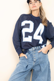 Haute L'Amitié :  Football T-shirt American | dark blue - img4