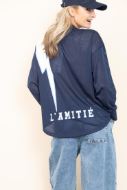 Haute L'Amitié :  Football T-shirt American | dark blue - img9