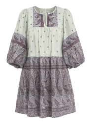 Antik Batik |  Mini dress with print Johri | blue | Picture 1