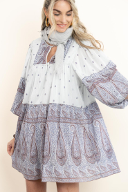 Antik Batik |  Mini dress with print Johri | blue | Picture 2