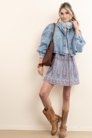 Antik Batik |  Mini dress with print Johri | blue | Picture 4