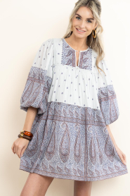 Antik Batik |  Mini dress with print Johri | blue | Picture 5