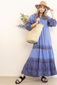 Antik Batik |  Maxi dress with print Johri | blue | Picture 3