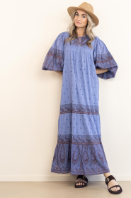 Antik Batik |  Maxi dress with print Johri | blue | Picture 4