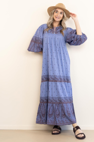 Antik Batik |  Maxi dress with print Johri | blue | Picture 5