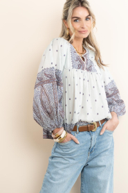 Antik Batik |  Top with print Johri | blue | Picture 2