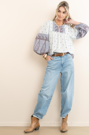 Antik Batik |  Top with print Johri | blue | Picture 3