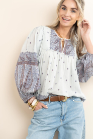 Antik Batik |  Top with print Johri | blue | Picture 8