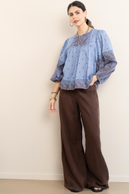 Antik Batik |  Top with print Johri | blue | Picture 3