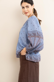 Antik Batik |  Top with print Johri | blue | Picture 6