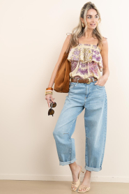 Antik Batik |  Top with print Jane | yellow | Picture 3