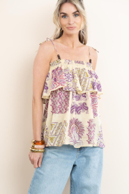 Antik Batik |  Top with print Jane | yellow | Picture 9