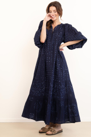 Antik Batik |  Maxi dress with print Bandini | blue | Picture 2
