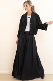 Co'Couture |  Ultra wide leg trousers Paris | black | Picture 2
