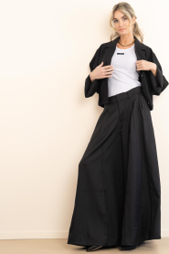 Co'Couture |  Ultra wide leg trousers Paris | black | Picture 3