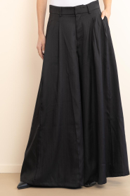 Co'Couture |  Ultra wide leg trousers Paris | black | Picture 5