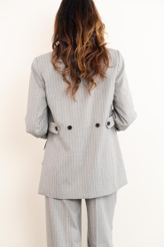Co'Couture :  Tailored blazer with pinstripes Quin | beige - img9