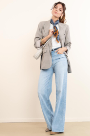 Co'Couture :  Tailored blazer with pinstripes Quin | beige - img4