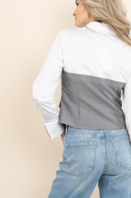Co'Couture |  Tailored blouse with corset Polly | white | Picture 9