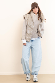 Co'Couture :  Soft sweater with pearls Rowan | natural - img3