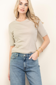 Co'Couture |  Basic T-shirt Granny | beige | Picture 5