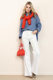 Co'Couture |  Checkered blouse Aniza | blue | Picture 3