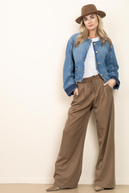 Co'Couture :  Two tone denim jacket Bilbao | blue - img4