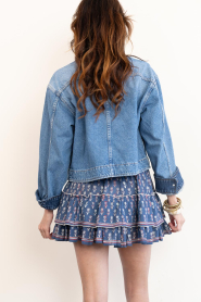 Co'Couture :  Two tone denim jacket Bilbao | blue - img9