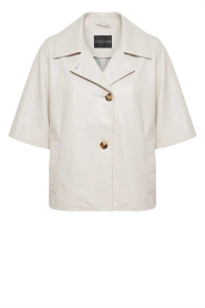 STUDIO AR |  Soft leather cape/jacket Clara | natural | Picture 1