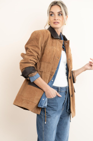 STUDIO AR :  Suede parka Bruna | camel - img2