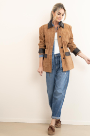 STUDIO AR :  Suede parka Bruna | camel - img4