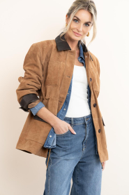 STUDIO AR :  Suede parka Bruna | camel - img7