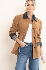 STUDIO AR :  Suede parka Bruna | camel - img5