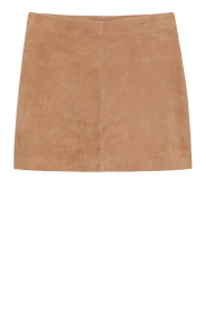 STUDIO AR |  Suede mini skirt Liliane | camel | Picture 1