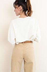 STUDIO AR :  Soft sweater with V-neck Sissy | natural - img7