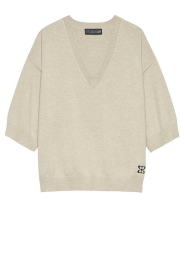 STUDIO AR |  Soft sweater with V-neck Sissy | beige | Picture 1