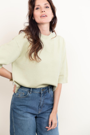 STUDIO AR |  Soft viscose sweater Isidre | green | Picture 6