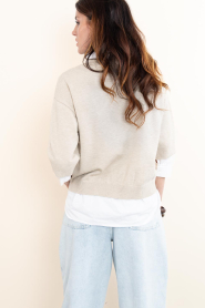 STUDIO AR |  Soft viscose sweater Isidre | beige | Picture 8