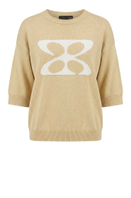 STUDIO AR |  Soft sweater with logo Isidre  | yellow | Picture 1