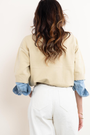 STUDIO AR |  Soft sweater with logo Isidre  | yellow | Picture 9