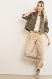 STUDIO AR :  Linen sleeveless top Paloma | yellow - img3
