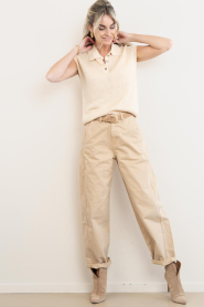 STUDIO AR :  Linen sleeveless top Paloma | yellow - img4