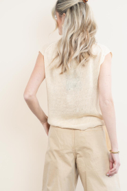 STUDIO AR :  Linen sleeveless top Paloma | yellow - img6