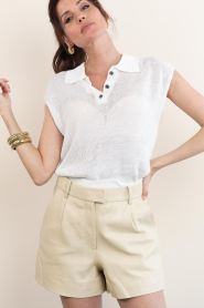 STUDIO AR |  Leather short Sophie | yellow | Picture 8