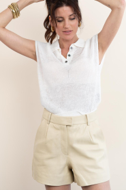 STUDIO AR |  Leather short Sophie | yellow | Picture 7